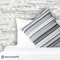 Vista 7 de BarnwoodUSA Tablas de madera recuperada real - Paneles de encaje fácil con clavos para paneles de pared de madera rústica