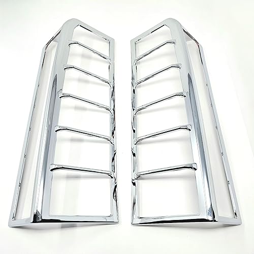 Moldura de tapa de bisel de luz trasera cromada compatible con accesorios HUMMER H3 2006-2010