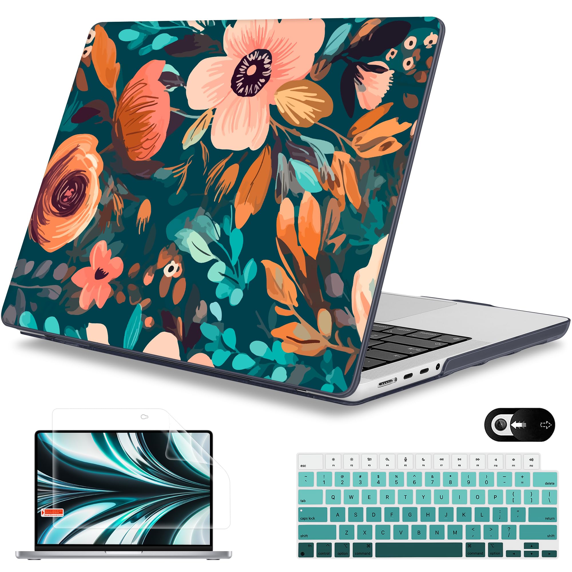 Mektron Case for M5 MacBook Pro 14 inch 2026 Model A3427 A3426 Fit 2025-2021 Model A3434 A3112 M4 A3112 A3401 A3185 M3 A2918 A2992 M2 A2779 M1 A2442