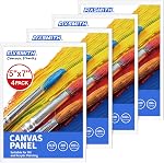 FIXSMITH Canvases for Painting 14 Pack - 8 x 10 Inch Painting Canvas Panel Boards - 100% Cotton Primed Canvases - Super Value Pack - Artist Canvas Board for Acrylic, Oil & Tempera Painting