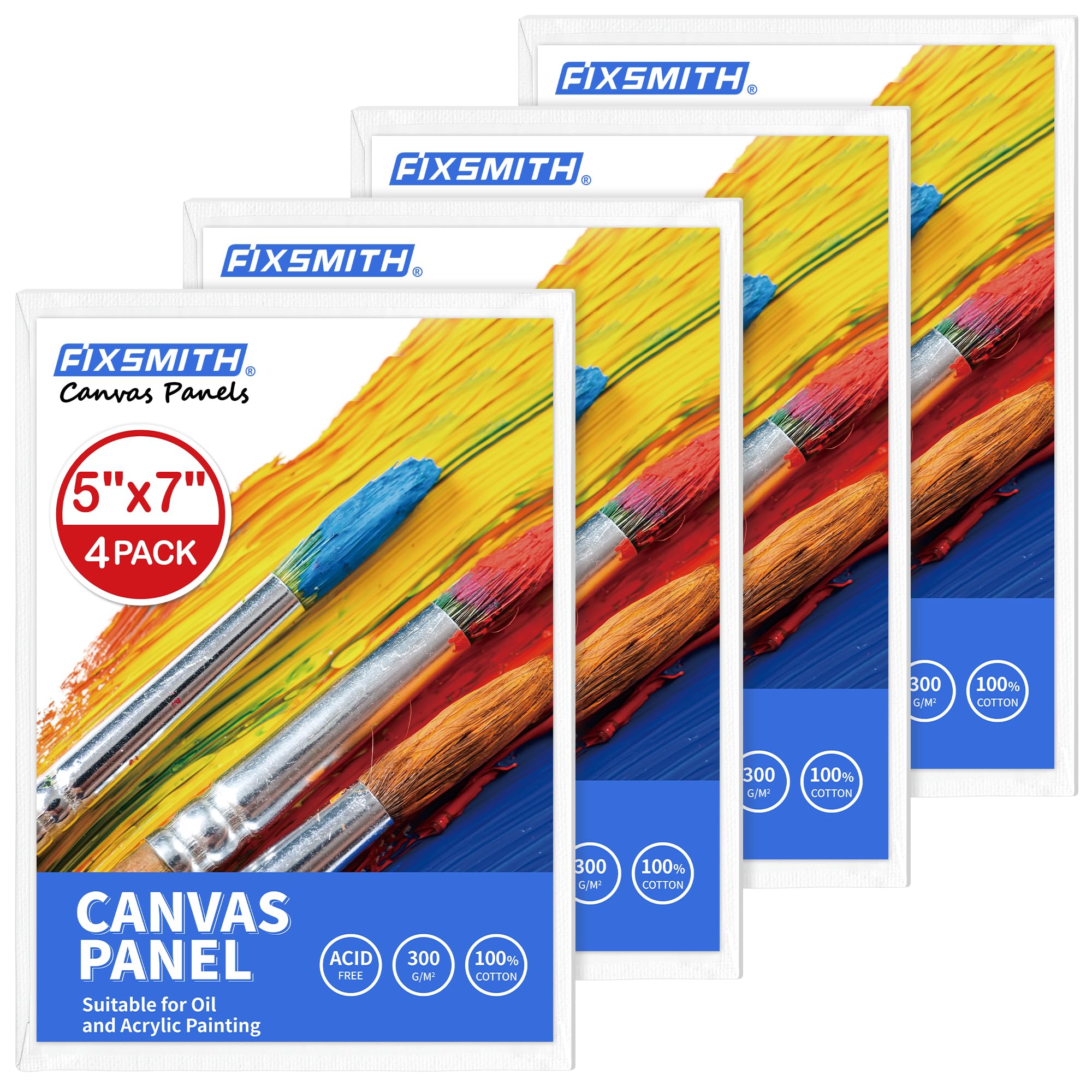 Acrylic Oil Painting 25 Pack Canvas Boards For Painting - 5x7 Inch ...