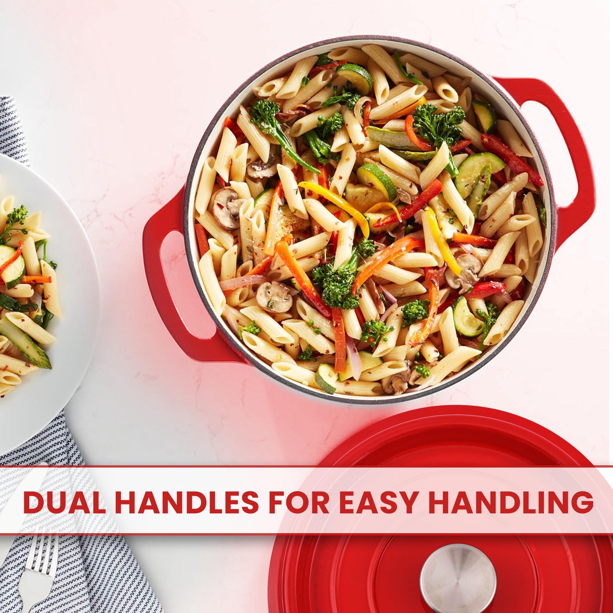 Amazon.co.jp: IRON GOURMET エナメル鋳鉄ダッチオーブン鍋 蓋付き