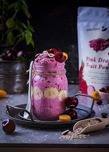 Miniatura 8 de Ancient Choice - Polvo de fruta del dragón rojo (4 onzas)  USDA Orgánico liofilizado  Pitaya sin OMG  Colorante alimentario natural  Superalimento