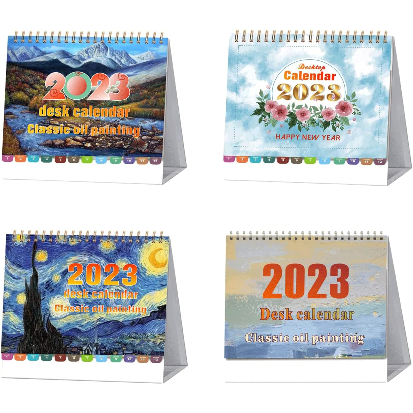 OLOTU Geschenke Stehender Flip-Kalender, Tischkalender 2023, Jan. 2023-Dez. 2023, mit Memo Pages, Tagesplaner, Kalender aus dickem Papier Schreibtischkalender