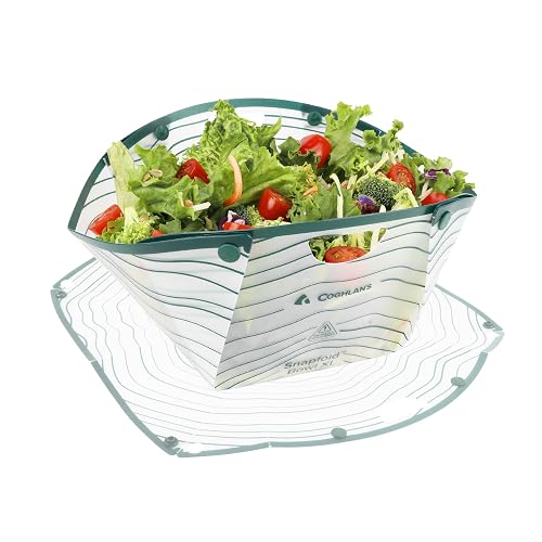 Coghlan's Snapfold XL Collapsible Bowl – BPA-Free, Heat-Resistant Camping Food Prep Bowl with Measurement Scale – Lightw