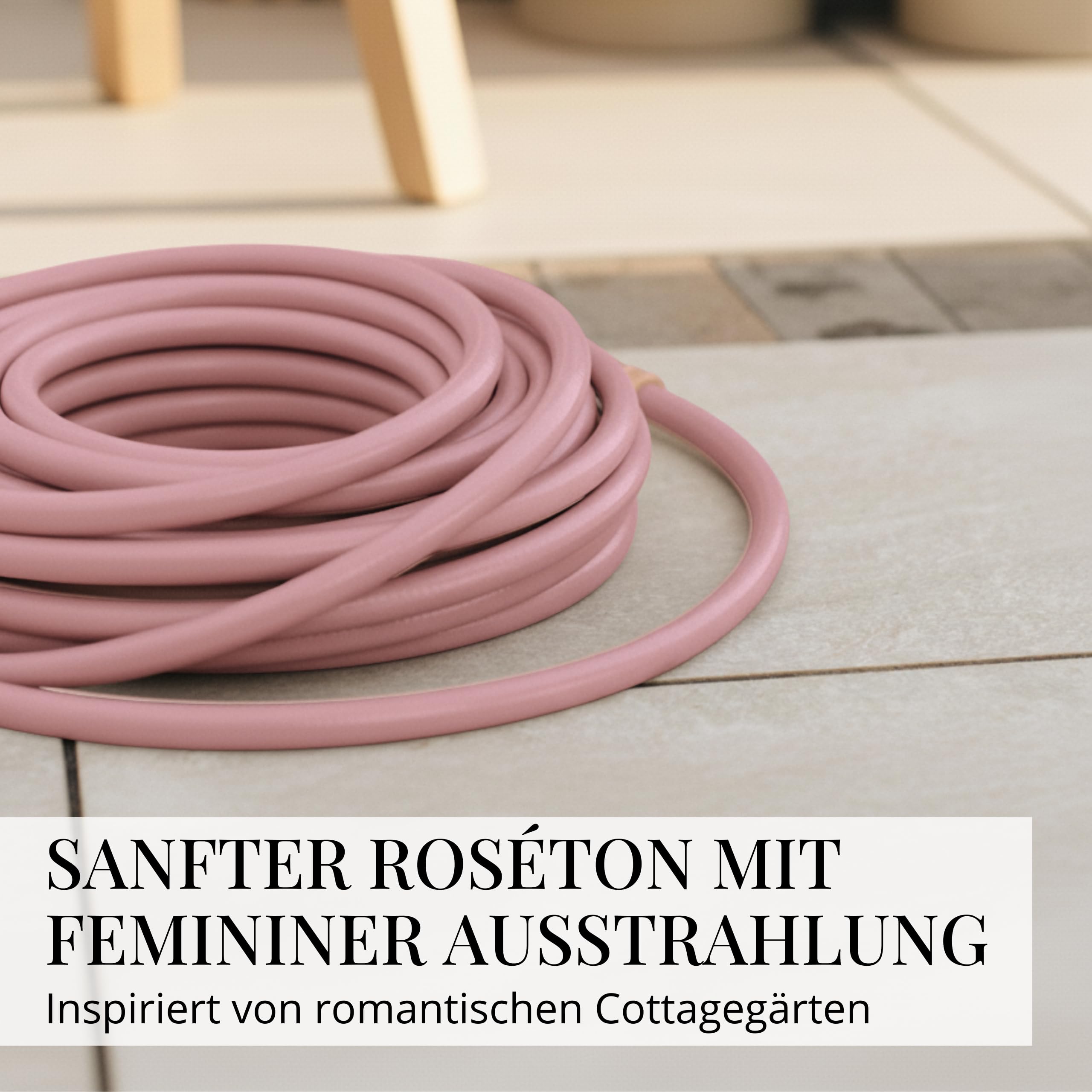 Livlig53 LIVLIG Gartenschlauch 30m, Flexibler Premium Wasserschlauch aus 60 Prozent Recyclingmaterial, UV beständig, knickfest, Design Gartenschlauch 1/2 Zoll in Rosa
