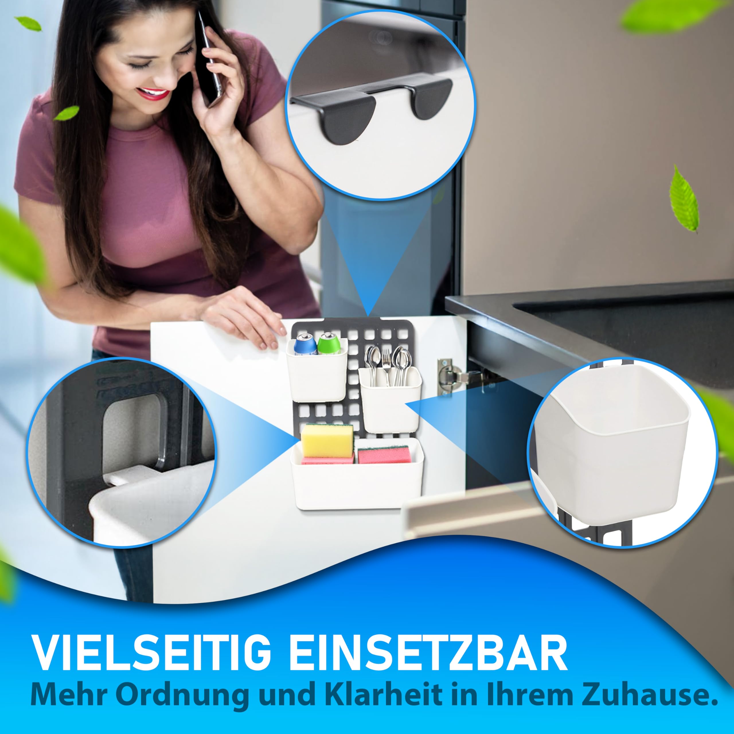 DECOBELLA 50842 Seviye Ayarlanabilir Düzenleyici (1*Geniş/ 2*Dar), Antrasit