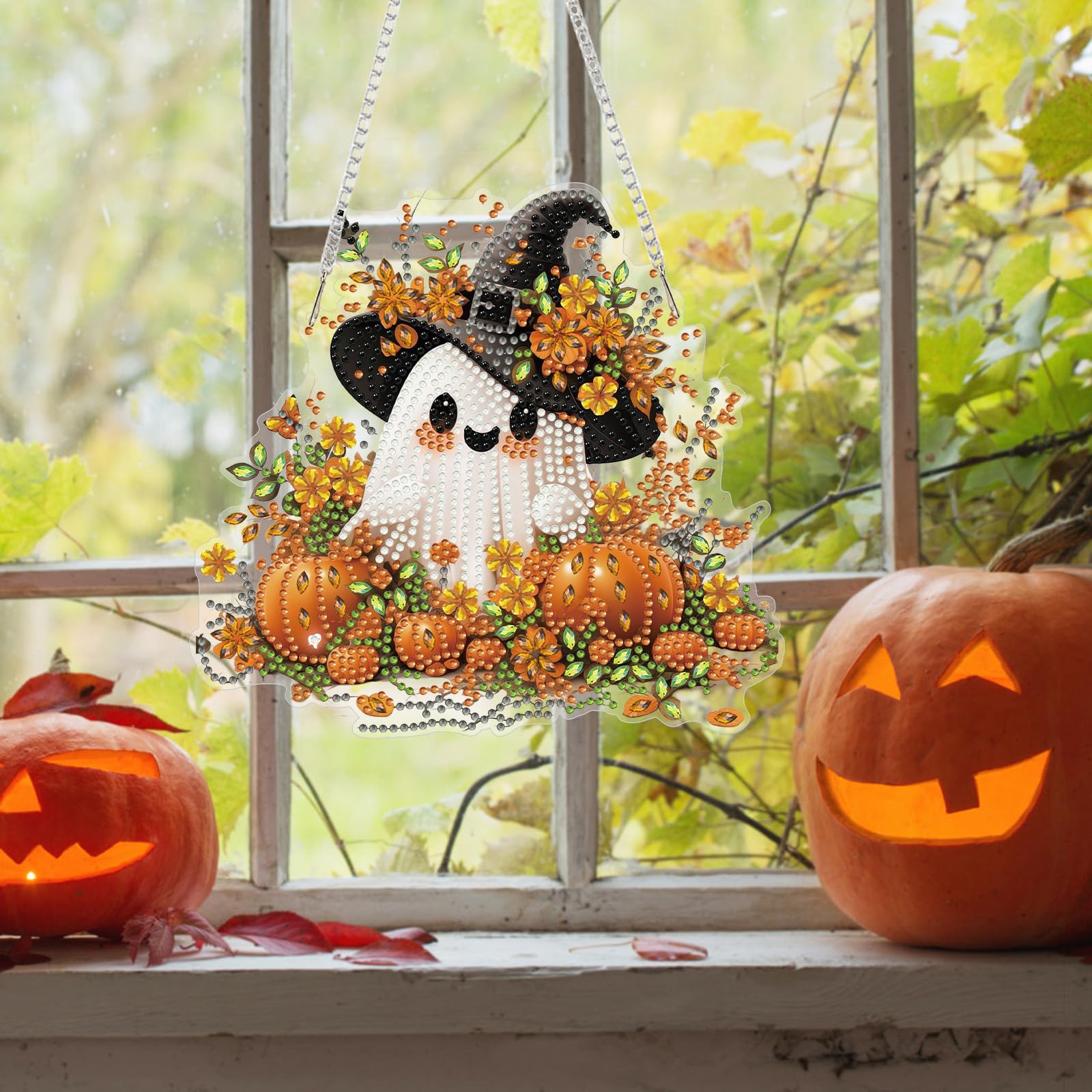 Amazon.co.jp: Bowetile ハロウィン ダイヤモンド アート 吊り下げ