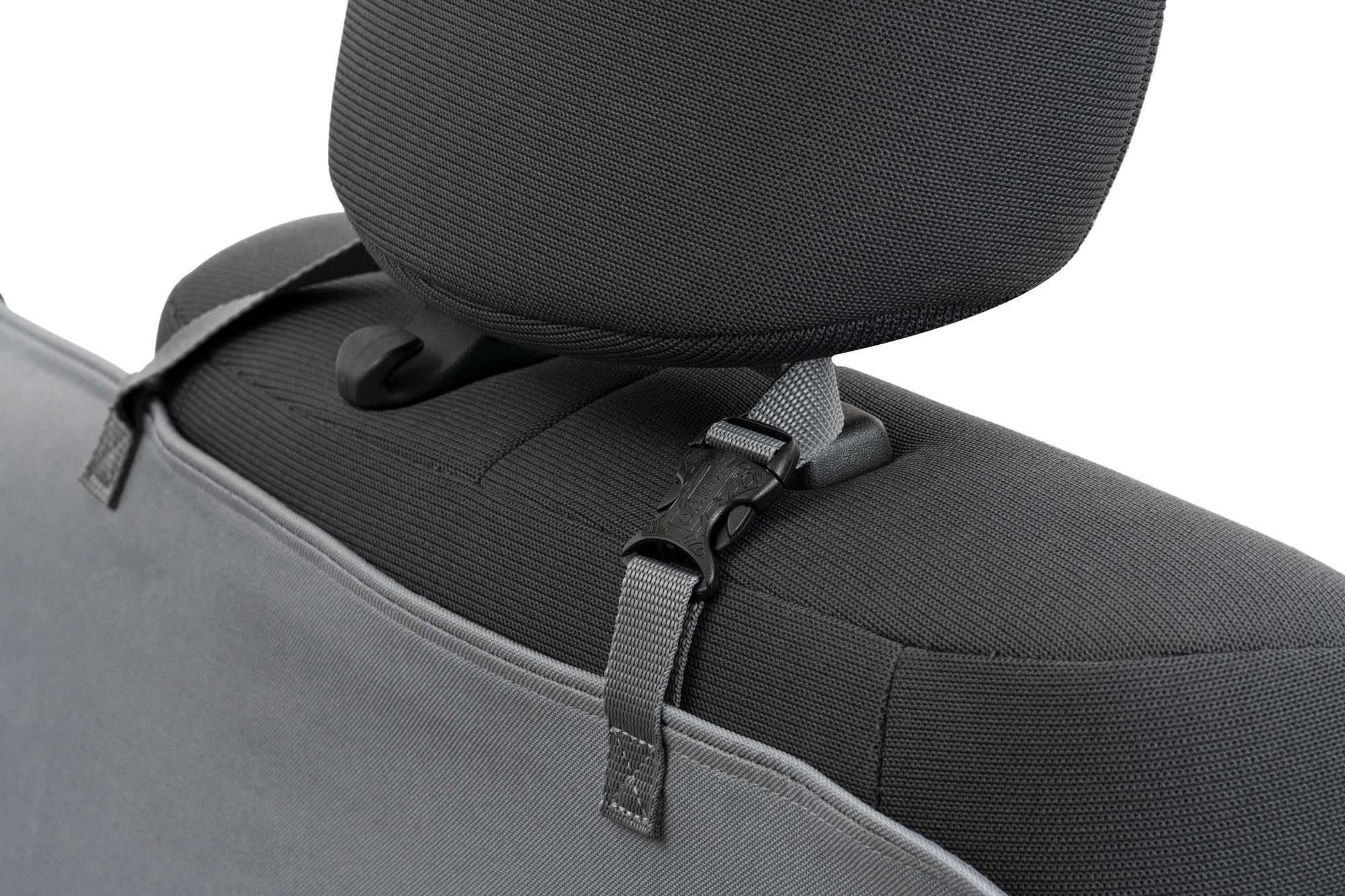 Kurgo Rover - Funda de Asiento de Coche para Perros, Tipo Hamaca, Impermeable, Protector de Asiento para Mascotas, 140 x 142 cm, Gris