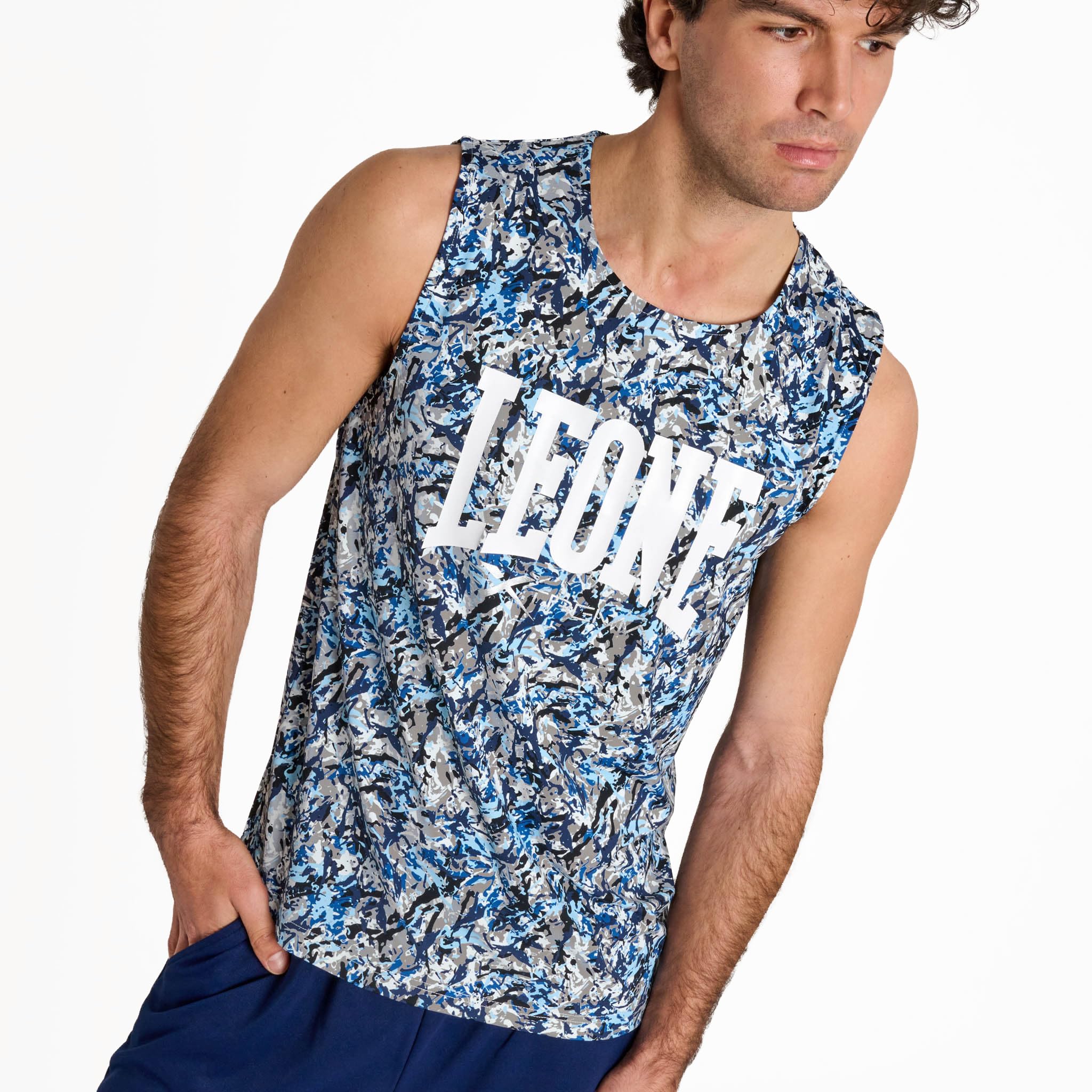 Leone 1947 Urban Fighter Tank Top Urban Fighter – ABX407 Men's (Pack of 1)