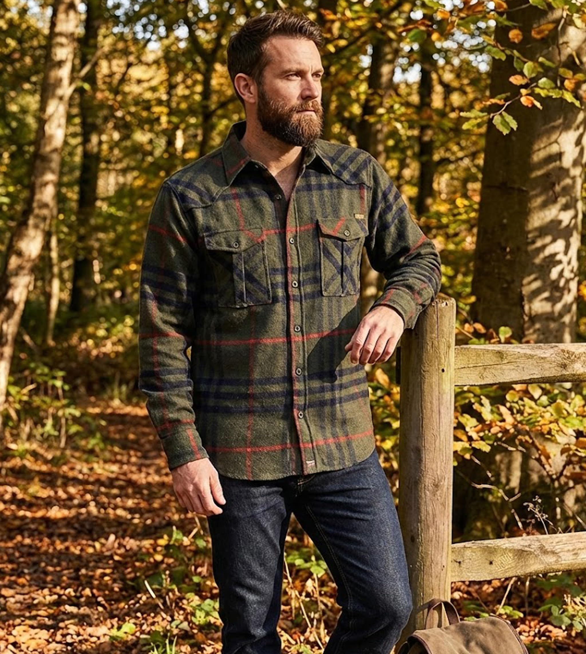 ROCK-IT Apparel Flanellhemd Herren kariert Langarm Baumwolle Holzfällerhemd Männer Karohemd Regular Schnitt weicher Stoff Made in Europe [Größen S-5XL]