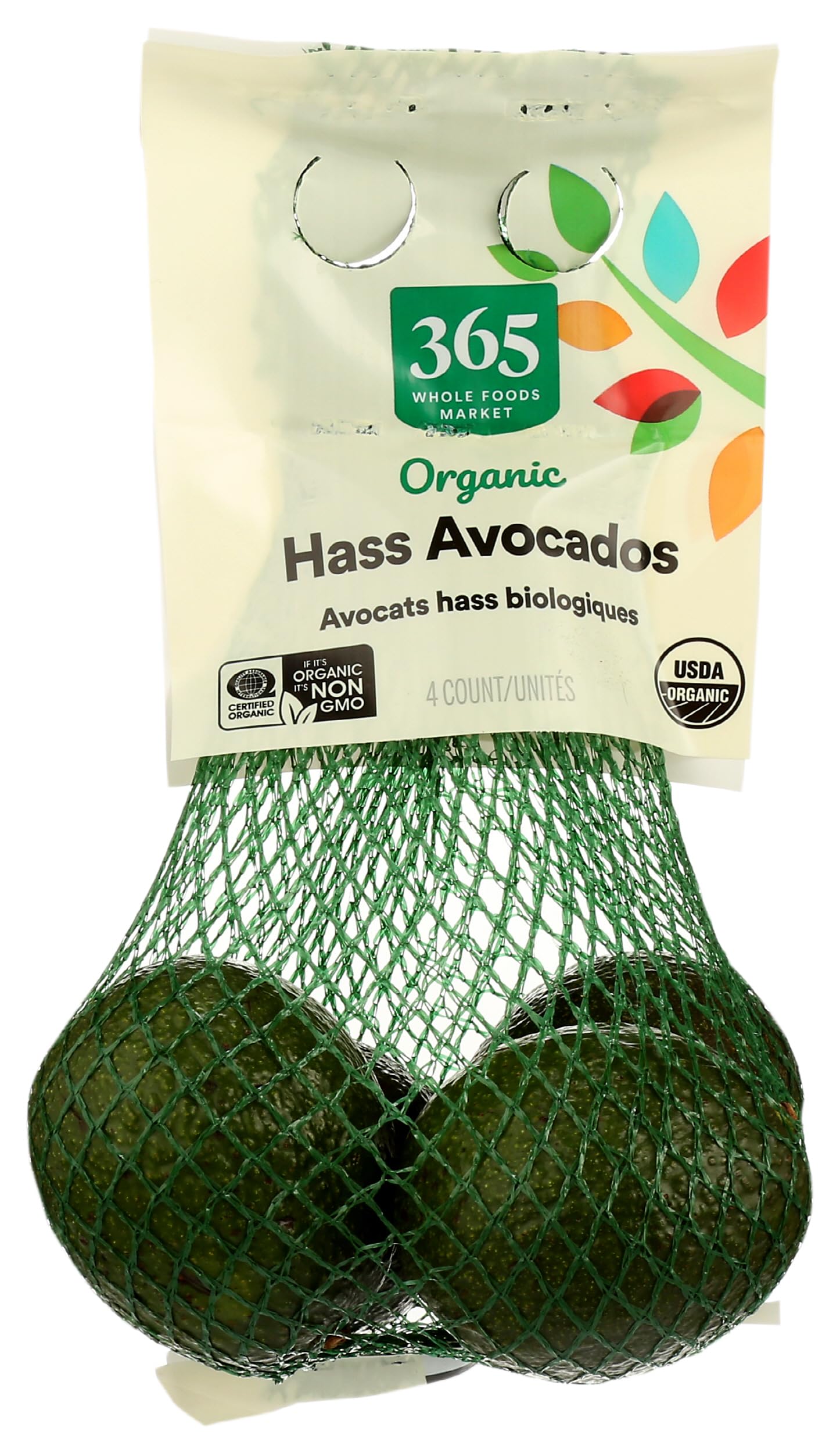 365 Everyday Value, Organic Hass Avocados, 4 Count