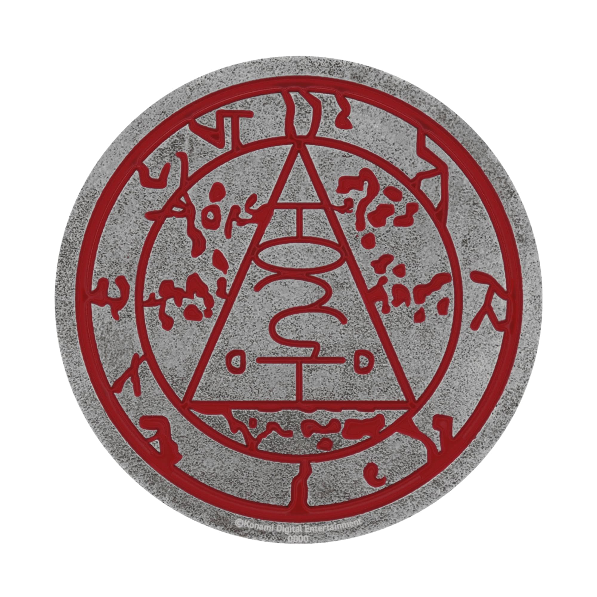 FaNaTtik Silent Hill Seal of Metatron Limited Edition Metal Medallion, Red an Silver, 74mm - Image 3
