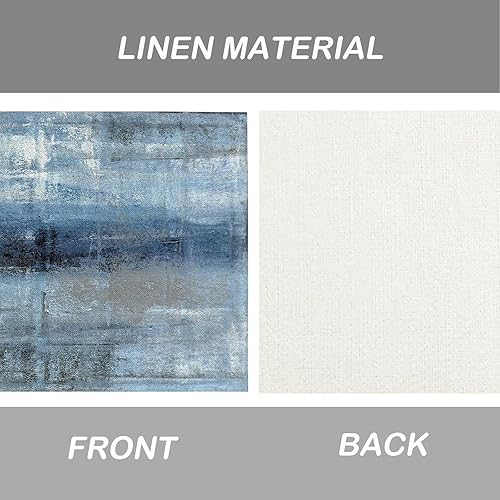 Miniatura 7 de Juego de 4 manteles individuales de arte abstracto para interiores, manteles individuales modernos de lino, lavables, impermeables, resistentes al