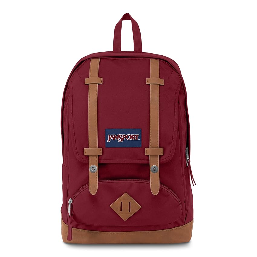 JanSport CORTLANDT Zaino grande, scomparto per laptop 15 inch, Russet Red (Rosso)