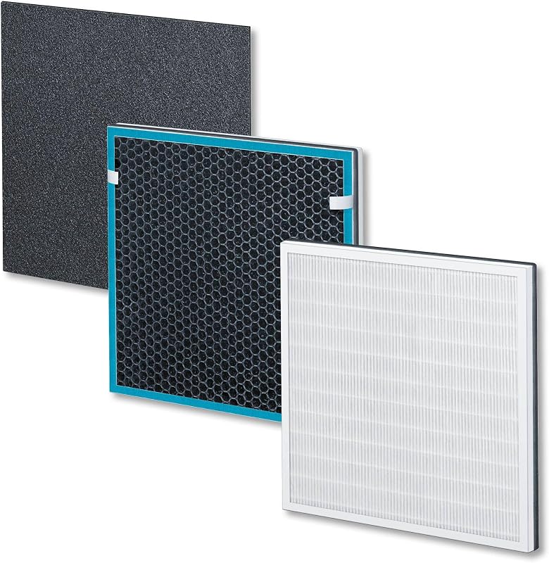 Beurer 693.01 HEPA13 & Activated Carbon Filter Set for LR-200/210 Air Purifier (99.95% Filtration Performance)