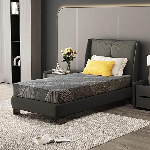 Miniatura 8 de Colchón tamaño Queen, espuma viscoelástica de gel de 14 pulgadas, enfriamiento y alivio del dolor de espalda, certificado CertiPUR-US, sin fibra de