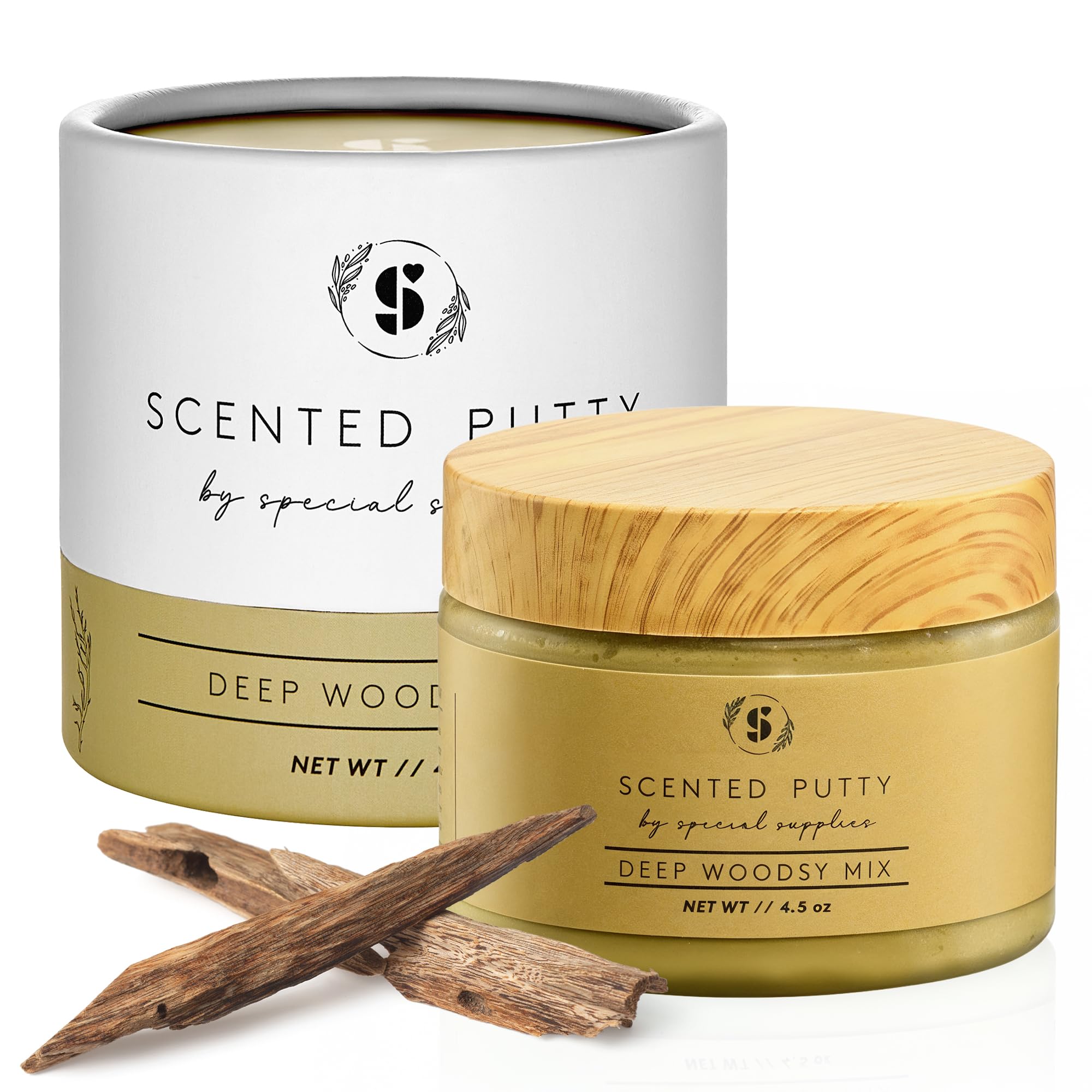 Special Supplies Scented Therapy Putty Dough - Infused with Pure Essential Oils for Aromatherapy and Meditation- Relaxation Gifts for Kids and Adults - Non-Stick (Deep Woodsy Mix (4.5 oz))