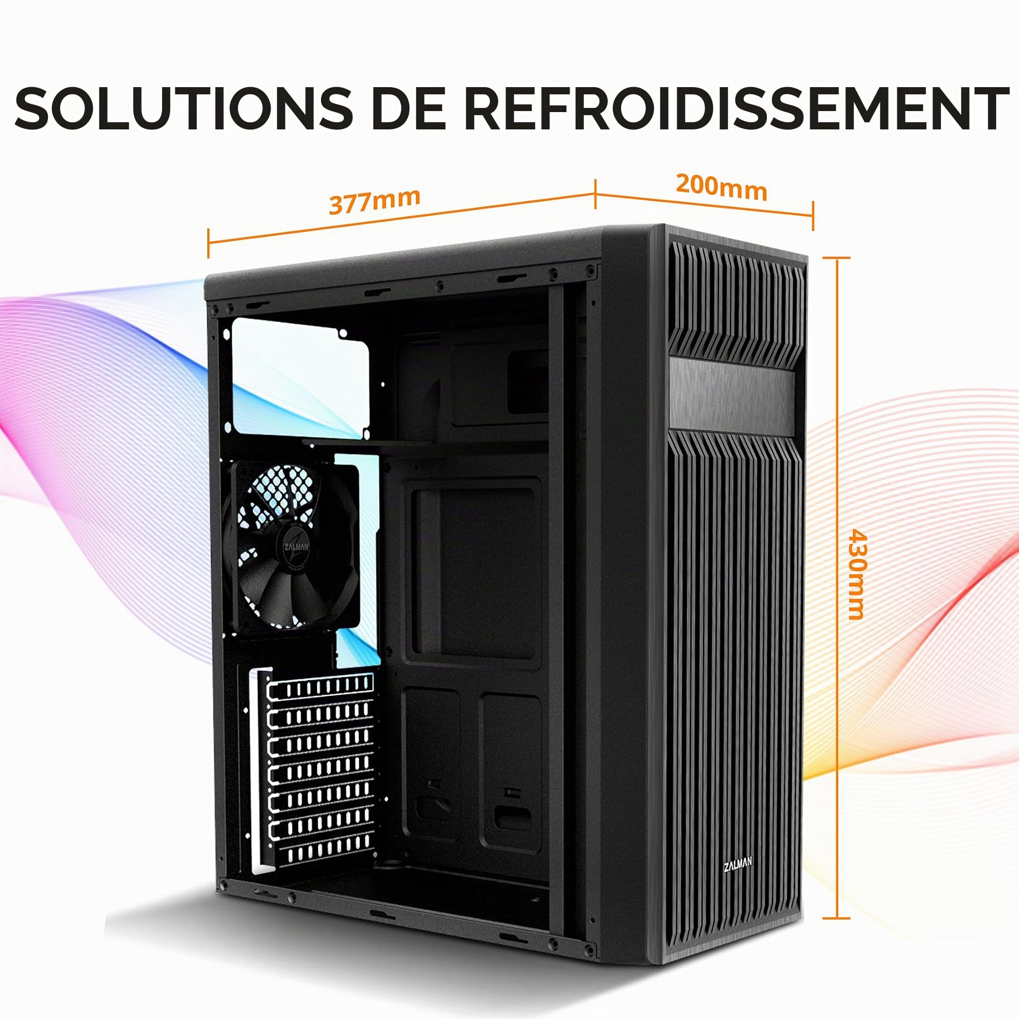 Zalman T6 unité Centrale Midi Tower Noir