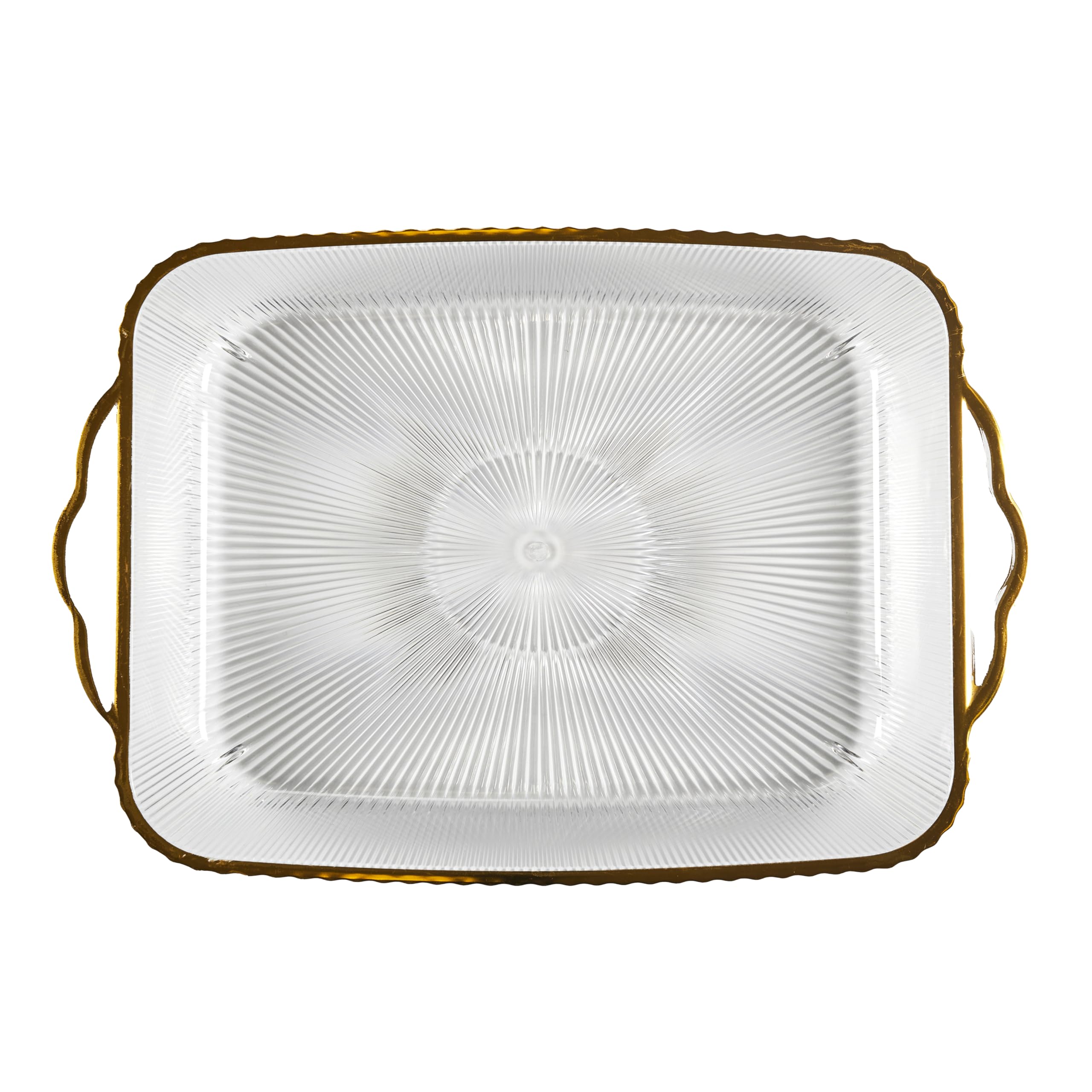 HOME DECO FACTORY Plateau en Plastique élégant et Durable, 41 cm, Blanc