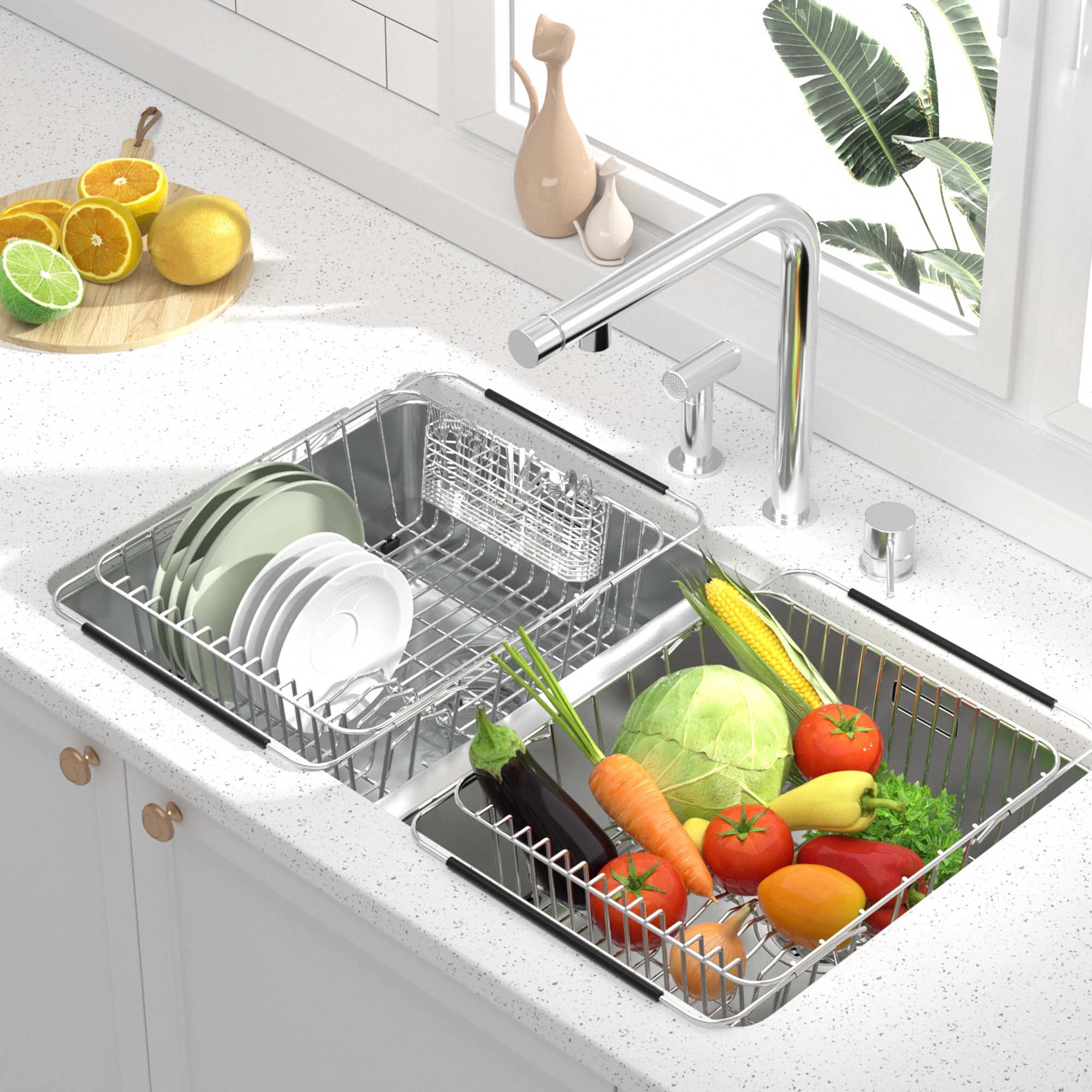デラックスタイプ 水切りラック 高さ調整可能 slide_dish_drainer_8_dx_sr.jpg