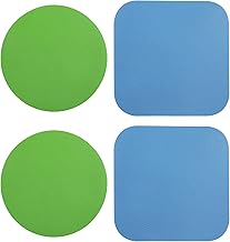 LUTER 4 Pezzi Apri Barattolo in Gomma, Pinze per Barattoli Vetro in Gomma Multifunzione Apri Barattoli per Anziani con Artrite Mani Deboli Sottobicchieri da Cucina (Azzurro, Verde)