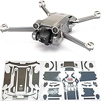 Vista 15 de WRAPGRADE Pegatinas de piel compatibles con DJI Mini 3 Pro Unidad principal (negro sigiloso)