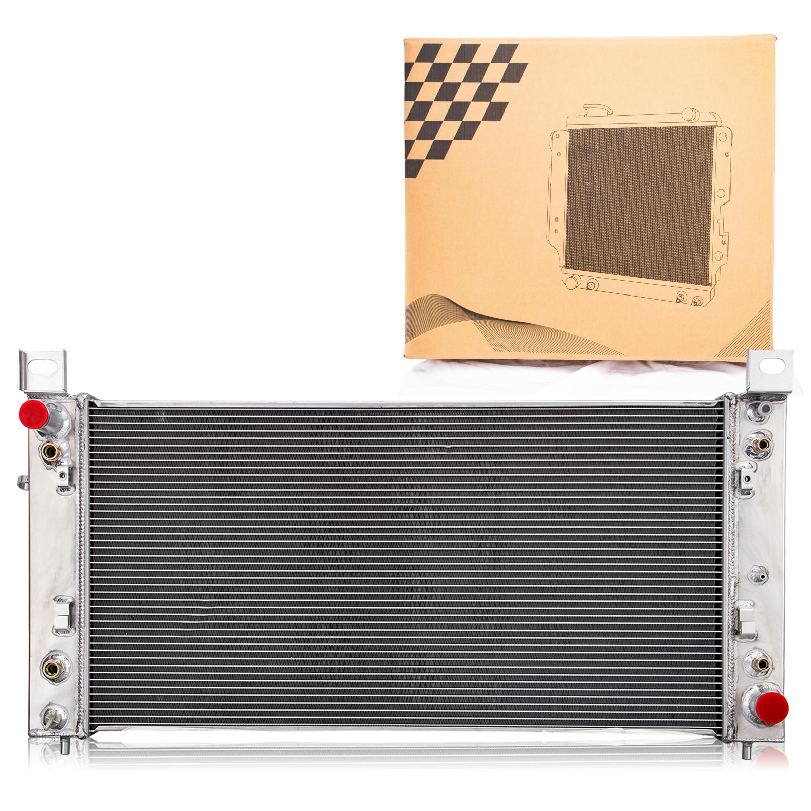 Photo 1 of 4Row Radiator for 1999-2014 Chevy Silverado 1500 2500 2500HD 3500 3500HD