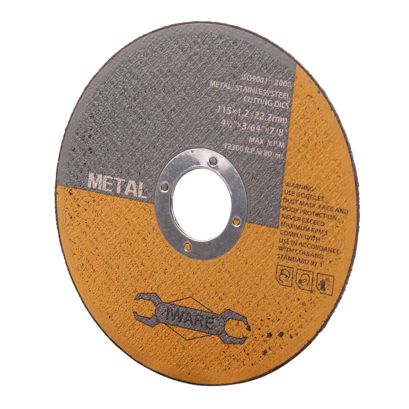 50 Piezas de Rueda de Corte Delgada Rueda de Pulido 4,5 "Cuchillas de Diamante Discos de Ruedas de Corte de Metal Amoladoras Angulares de Acero Inoxidable Discos de Corte 115 Mm/20P