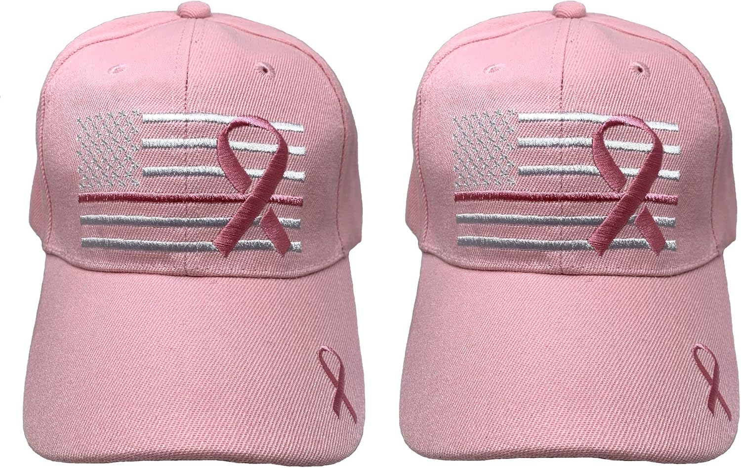 Black Duck Brand Embroidered Pink Lives Matter Breast Cancer Awareness Pink Ribbon Adjustable Baseball Hat/Cap