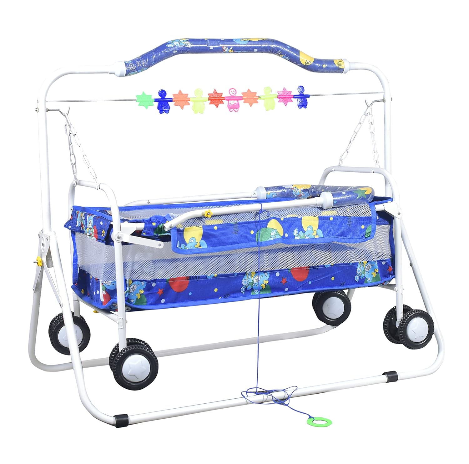 FLIPZON Foldable Baby Cradle With Swing, MiultiFunction Jhula Palna