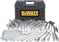 DEWALT 264-Piece Mechanic Tool Set, 1/4" 3/8" 1/2" Drive SAE/Metric Sockets & Ratchets - DWMT82835