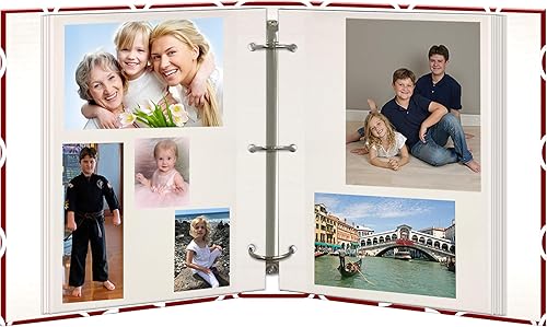 Miniatura 3 de Álbumes de fotos de 100 páginas Pioneer. Cobertura de polipiel con estampado dorado. Album magnético de 3 anillos.
