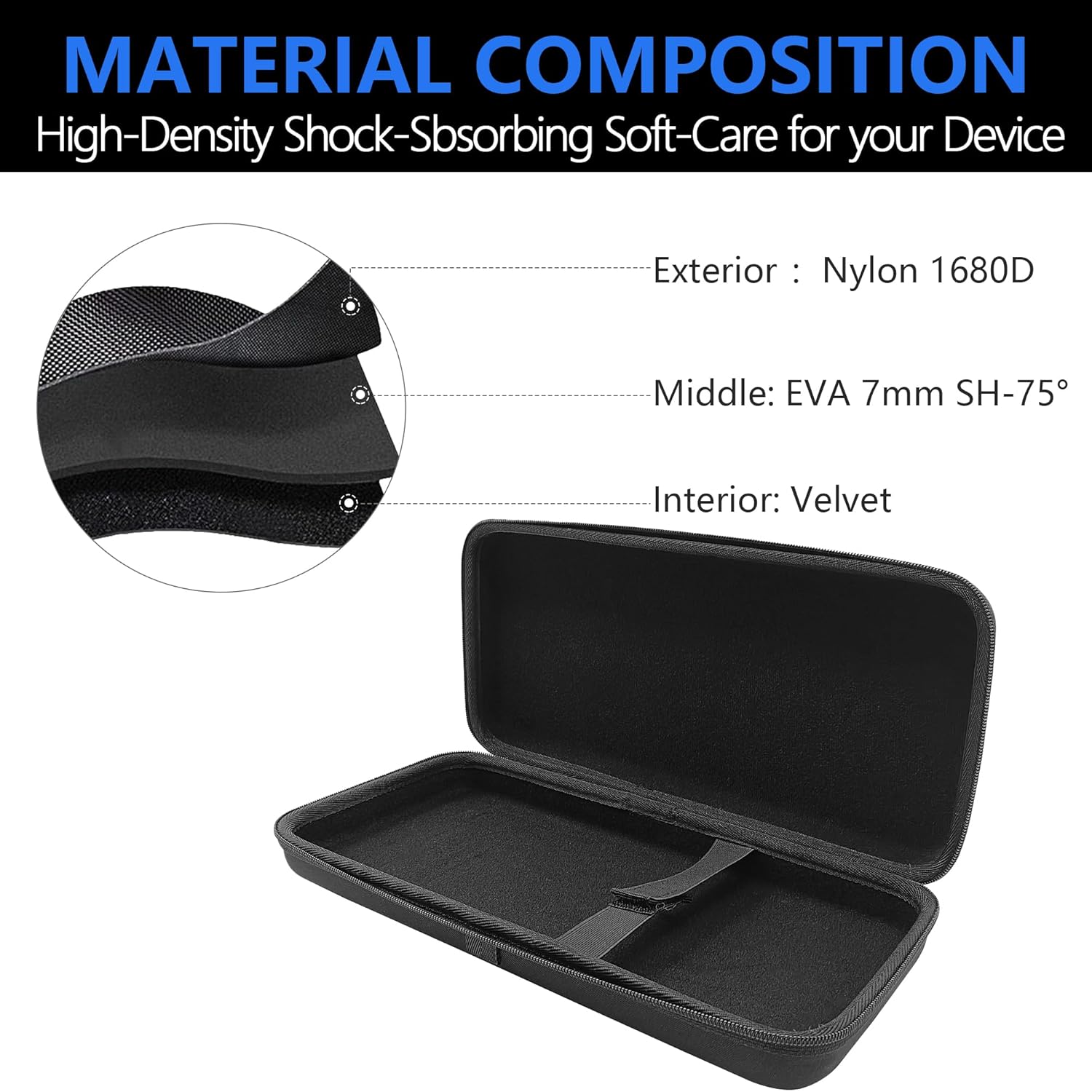 Musiin DJ Controller Hardshell Case, Custom compatible with NI TRAKTOR X1 MK3, F1 and Z1 controllers, provides protection and convenient carrying for safe and easy travel