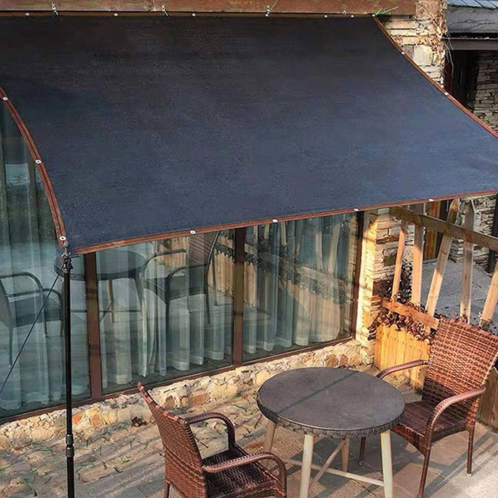 Voile D'Ombrage 4x3 œIllets Mat Voile D'Ombrage A Planter Voile D Ombrage AjouréE Accessoire pour Voile D'Ombrage Noir,6x6m