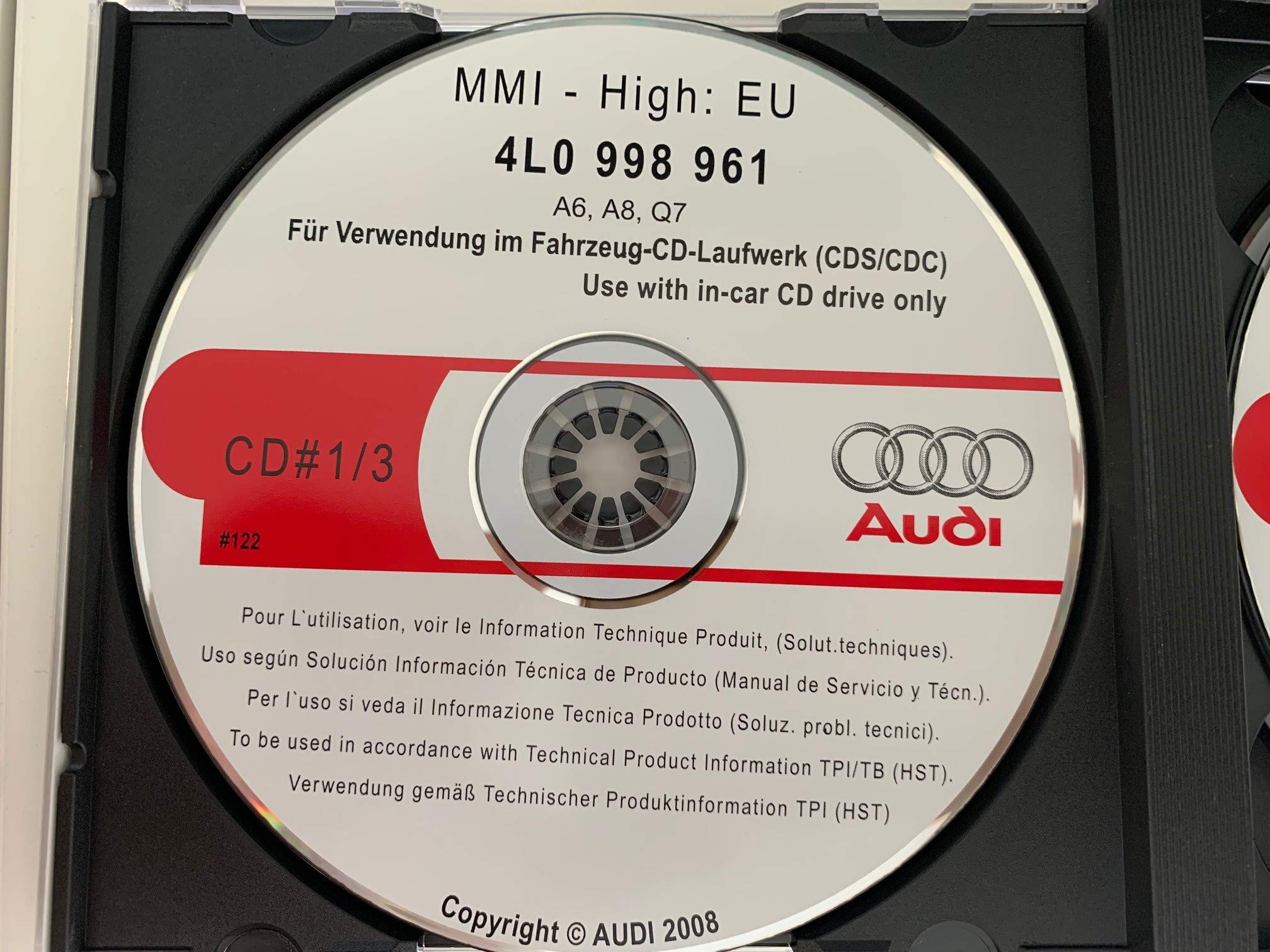 Original Audi MMI 2G High Software/Firmware Update Pack für Audi A6, A8, Q7 (Version 5570)