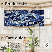 Vista 1021 de Cenefas de cocina modernas con patrón de cobre marrón dorado para ventanas, cenefas opacas abstractas de marcas de arañazos y cortinas opacas