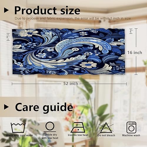 Miniatura 1021 de Cenefas de cocina modernas con patrón de cobre marrón dorado para ventanas, cenefas opacas abstractas de marcas de arañazos y cortinas opacas