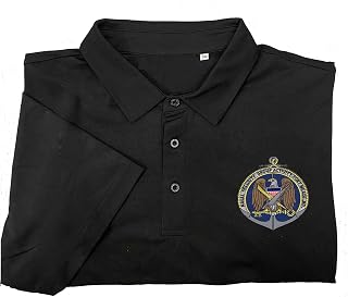 Nsga naval security group activity fort meade maryland embroidered patch polo shirt Multicolor