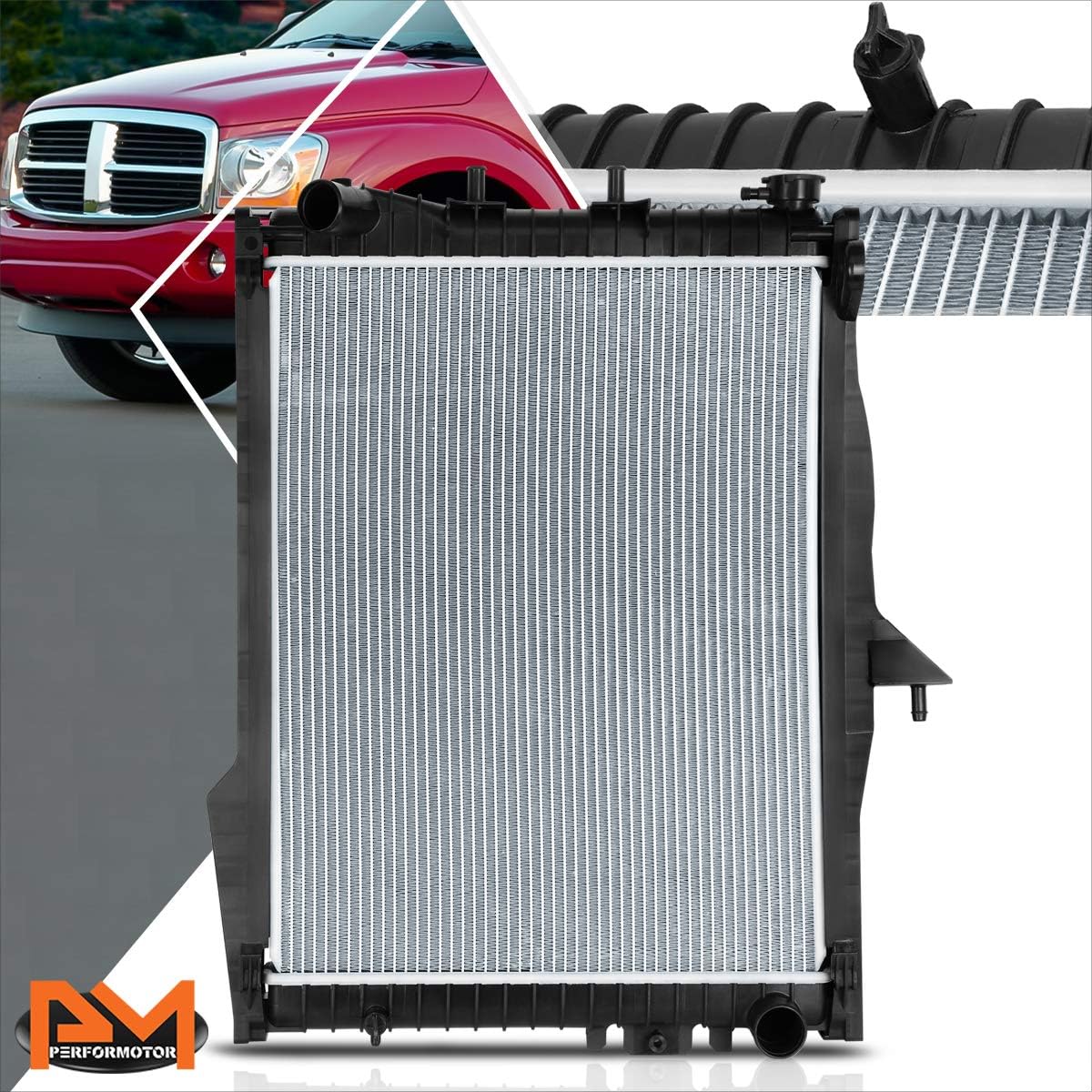 DPI-2738 OE Factory Style Aluminum Core Radiator Compatible with 04-09 Dodge Durango/Chrysler Aspen