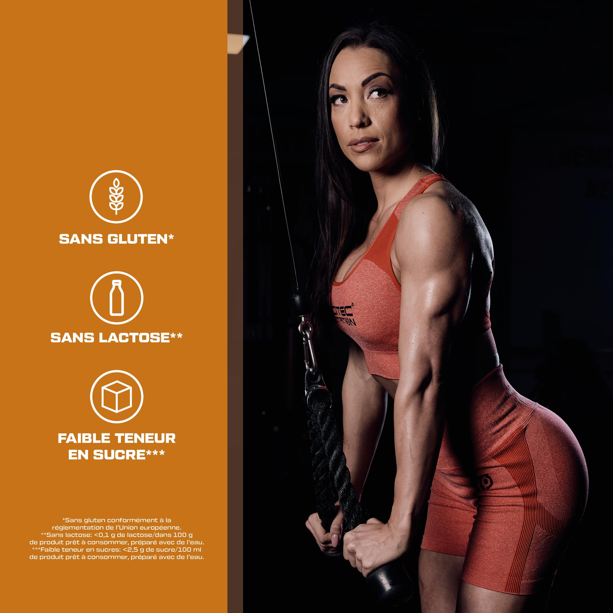 Scitec Nutrition 100% Beef Muscle, Boisson protéinée en poudre aromatisée avec hydrates de carbone, L-leucine et édulcorants, sans lactose, sans gluten, à faible teneur en sucre, 3180 g, Chocolat