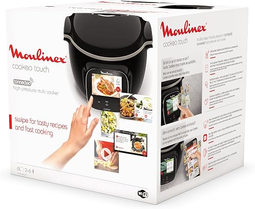 Moulinex Cookeo Touch Wifi, Smart High Pressure Multicooker, 6 L, Touch Screen, Unattended Cooking, Step-by-Step Guide, 250 Integrated Recipes, Moulinex YY5297FB App - 12