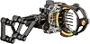 Trophy Ridge React H5 Bow Sight - 5 Pin Sight, Tool Less Windage and Elevation Adustability, 2nd Axis Leveling, Adjustable Click Light