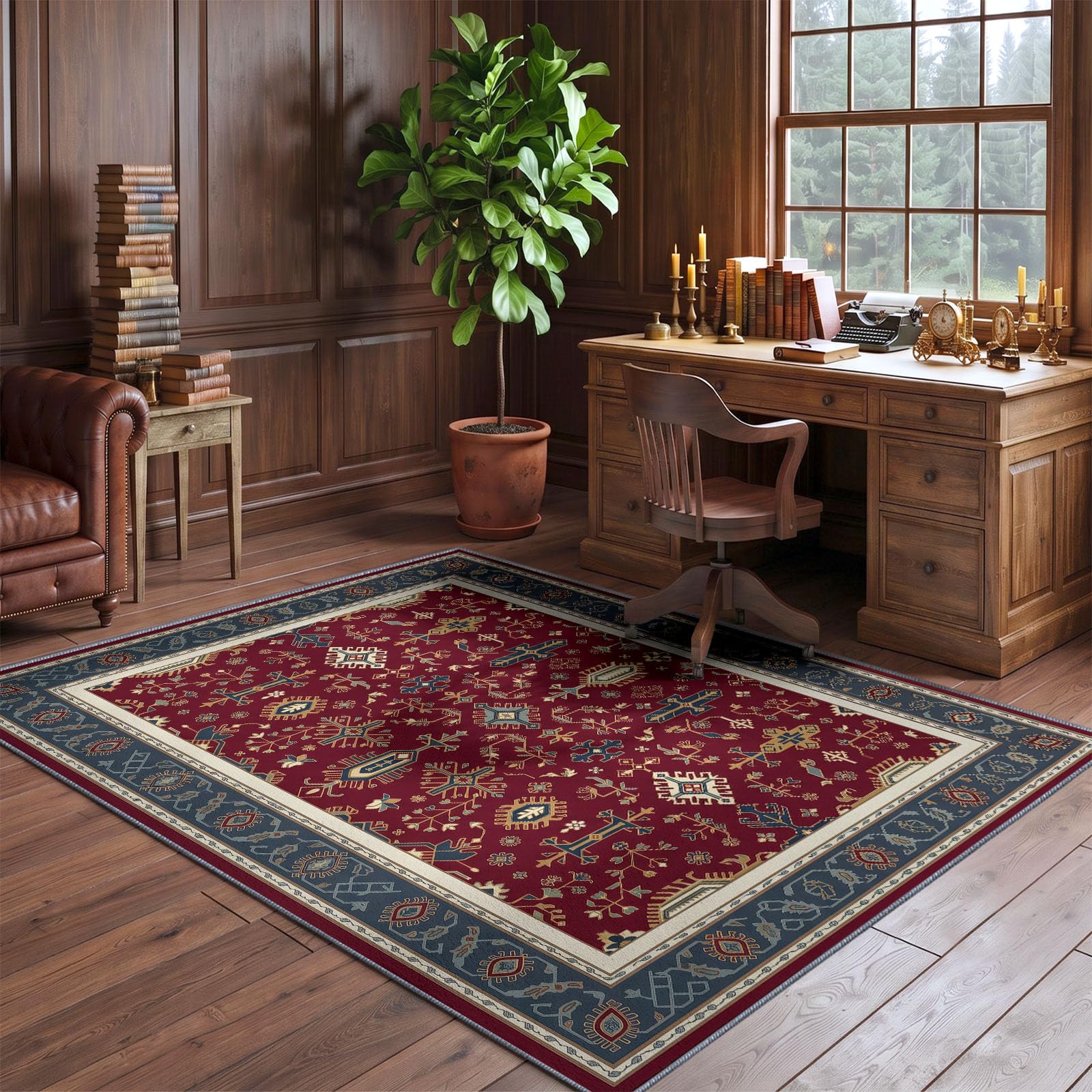 Générique Tapis Salon MotifGéométriqueDiamantOrnemental 120 × 170 cm