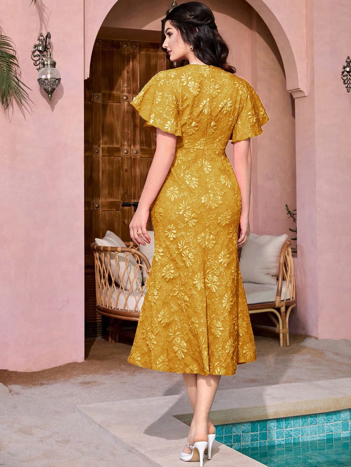slim fit dress slacks Ayla Satin Mini Dress main image 0