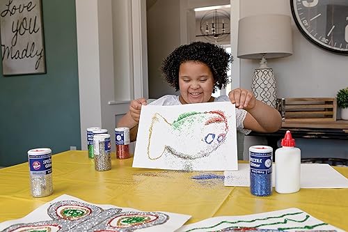 Miniatura 5 de Arts & Crafts Purpurina, azul, 4 onzas, 1 tarro (paquete de 3)