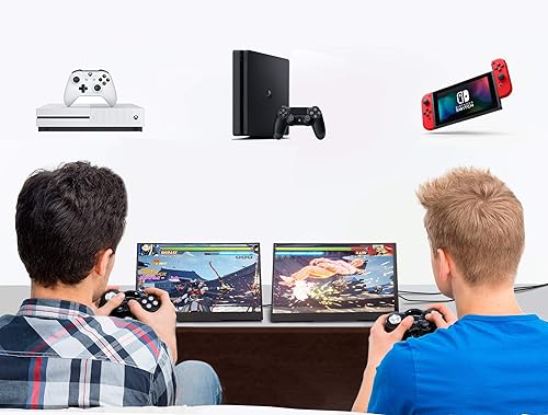 Miniatura 8 de SideTrak Solo Triple - Monitor portátil de juegos de 15.6 pulgadas para portátiles, 2 pantallas LED FHD 1080P independientes de 15.6 pulgadas,