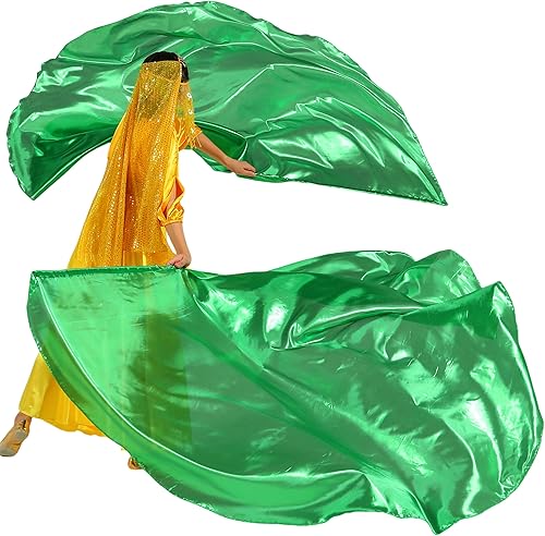 MUNAFIE Juego de adoración 2 banderas + varillas + bolsa - banderas de baile e iglesia - verde