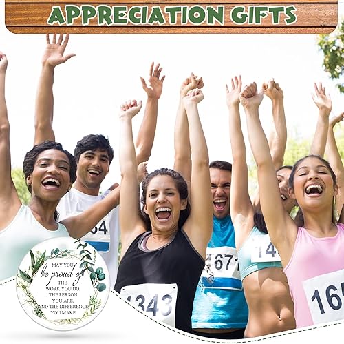 Miniatura 7 de 10 piezas de adornos de agradecimiento de Navidad, regalos de agradecimiento de Navidad May You Be Proud of The Work You Do Árbol de Navidad,