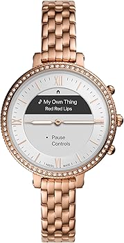 メーカー整備品 FOSSIL FTW7037 ローズゴールド レディース